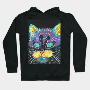 abstract cat face Hoodie